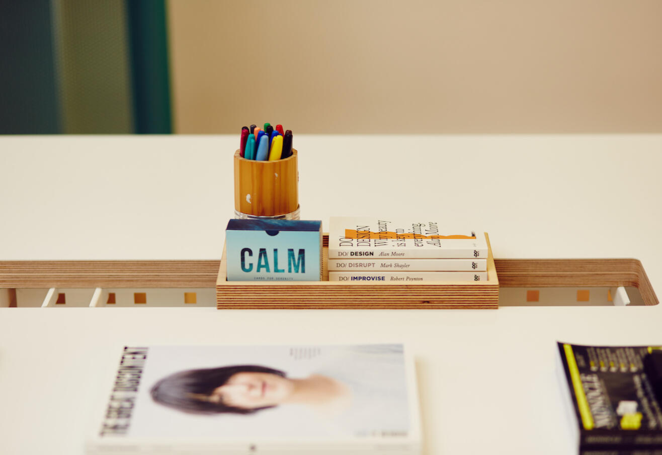 Photo of calm books on desk